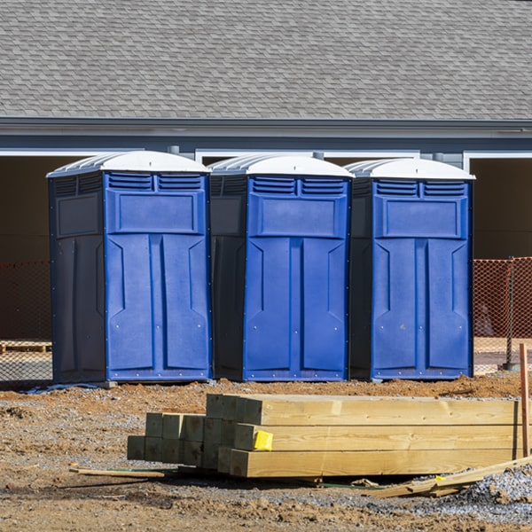 what is the maximum capacity for a single portable restroom in Union Hill-Novelty Hill Washington